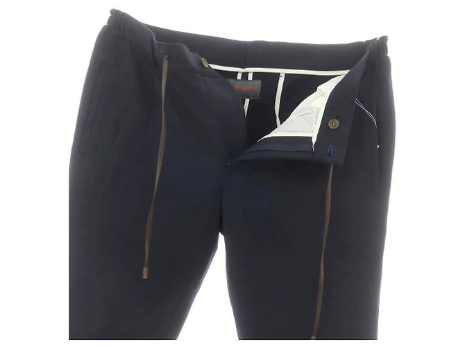 Autre Marque Pantaloni in jersey di rayon e nylon Bernardo Giusti Blu Blu navy - vista 2