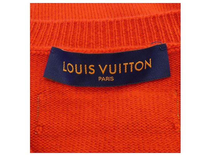 Louis Vuitton LV Cuffs Kaschmir-Rundhalspit Strickpullover Rot - Ansicht 5
