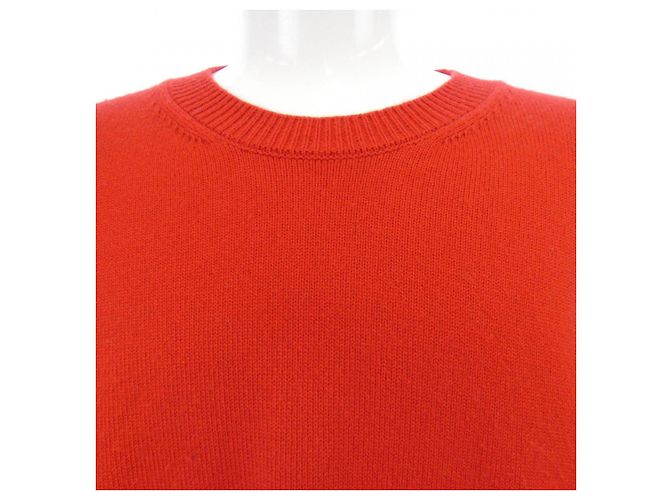 Louis Vuitton LV Cuffs Kaschmir-Rundhalspit Strickpullover Rot - Ansicht 6
