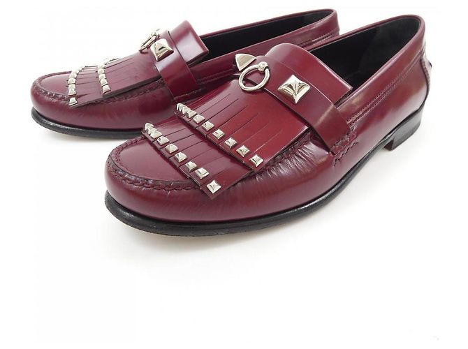 Hermès Hermes Lederschuhe 36 Rot - Ansicht 3