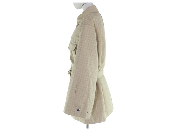 Hermès Chaqueta de algodón H Mosaic Hermes Beige - vista 2