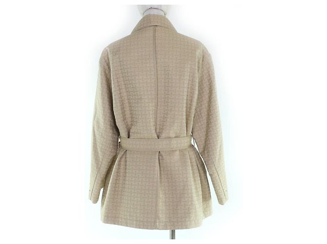 Hermès Chaqueta de algodón H Mosaic Hermes Beige - vista 3
