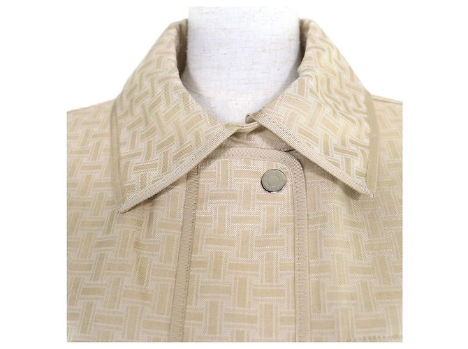 Hermès Chaqueta de algodón H Mosaic Hermes Beige - vista 4