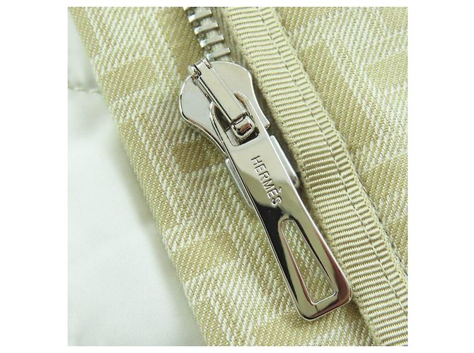 Hermès Chaqueta de algodón H Mosaic Hermes Beige - vista 8