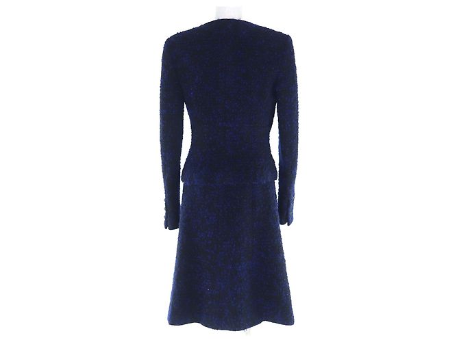 Timeless Conjunto de dos piezas de lana Chanel Negro Azul - vista 3