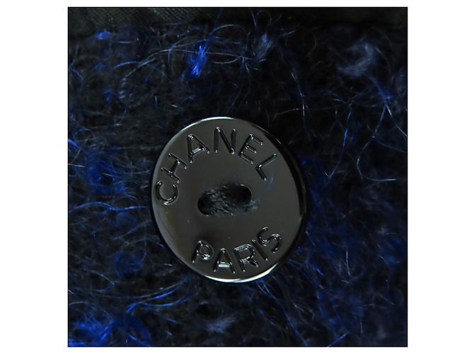 Timeless Conjunto de dos piezas de lana Chanel Negro Azul - vista 9