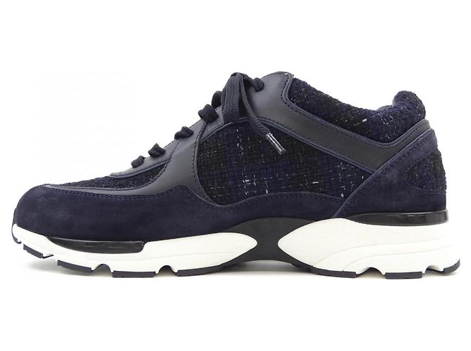 Timeless Sneakers Chanel Blu Blu navy - vista 2