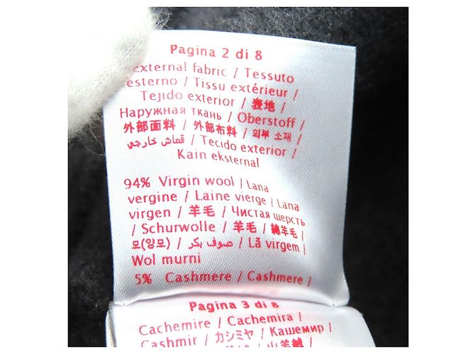 Cappello bucket Valentino Iconograph in cashmere, seta e lana Marrone - vista 7