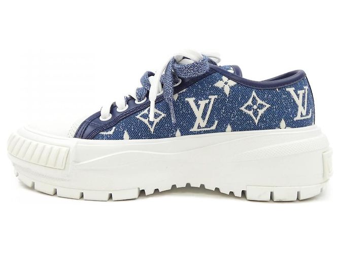 Sneakers Louis Vuitton LV Squad Blu - vista 2