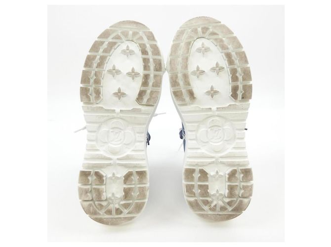 Sneakers Louis Vuitton LV Squad Blu - vista 4