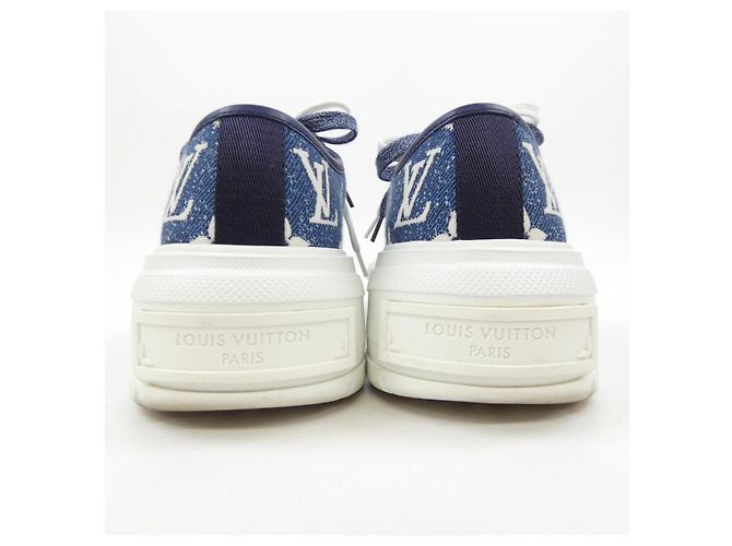 Sneakers Louis Vuitton LV Squad Blu - vista 5
