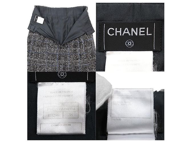 Timeless Gonna in maglia di lana e nylon Chanel Multicolore - vista 10