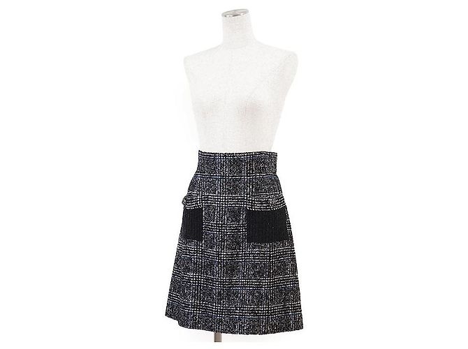 Timeless Gonna in maglia di lana e nylon Chanel Multicolore - vista 2
