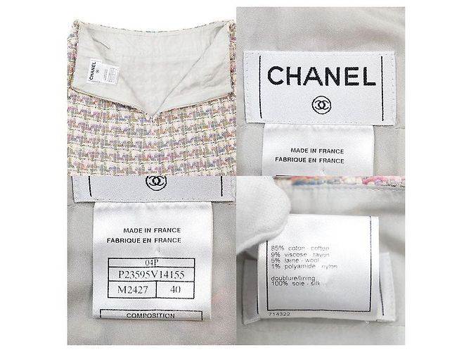 Timeless Falda de mezcla de algodón y tweed Chanel Multicolor - vista 10