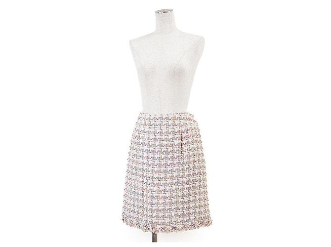 Timeless Falda de mezcla de algodón y tweed Chanel Multicolor - vista 2