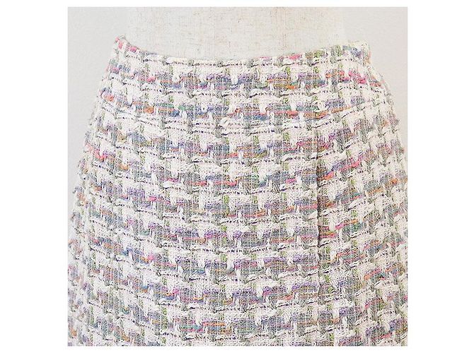 Timeless Falda de mezcla de algodón y tweed Chanel Multicolor - vista 3