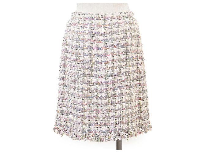 Timeless Falda de mezcla de algodón y tweed Chanel Multicolor - vista 7