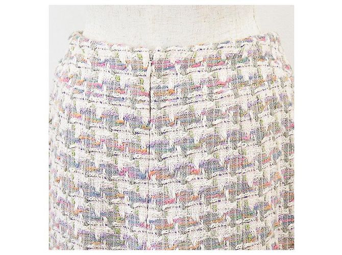 Timeless Falda de mezcla de algodón y tweed Chanel Multicolor - vista 8