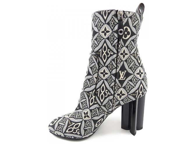 Louis Vuitton Silhouette Line Boots Braun Schwarz - Ansicht 2