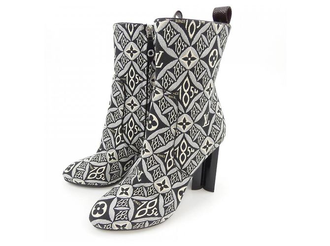Louis Vuitton Silhouette Line Boots Braun Schwarz - Ansicht 3