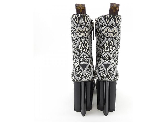 Louis Vuitton Silhouette Line Boots Braun Schwarz - Ansicht 5