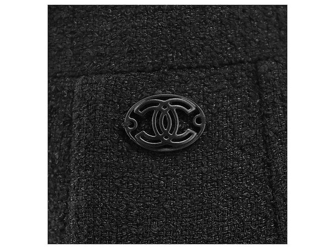 Timeless Falda de tweed con mezcla de lino Chanel Negro - vista 11