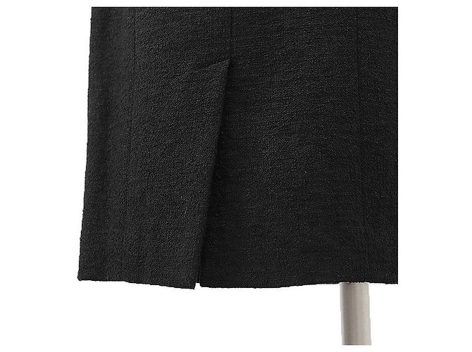 Timeless Falda de tweed con mezcla de lino Chanel Negro - vista 13