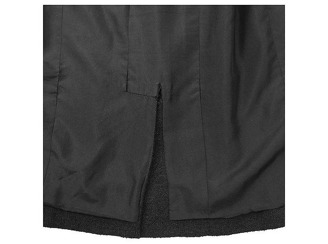 Timeless Falda de tweed con mezcla de lino Chanel Negro - vista 7