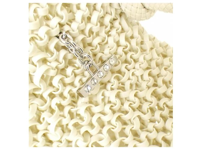 Autre Marque Borsa a tracolla ANTEPRIMA in PVC con dettagli in filo Beige - vista 4