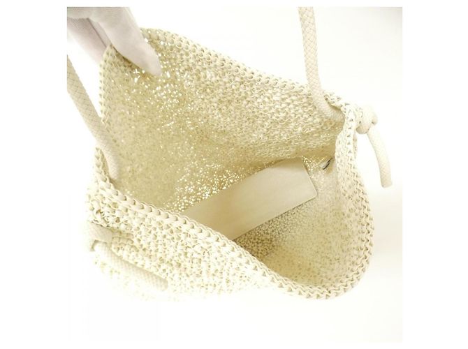 Autre Marque Borsa a tracolla ANTEPRIMA in PVC con dettagli in filo Beige - vista 6