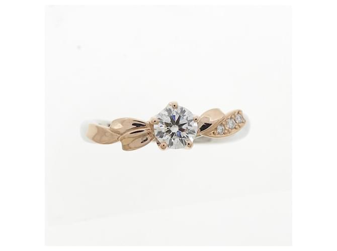 Autre Marque Diamantring Pt950 K18PG Silber - Ansicht 2