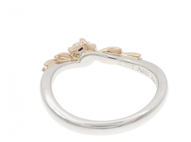 Autre Marque Diamantring Pt950 K18PG Silber - Ansicht 3