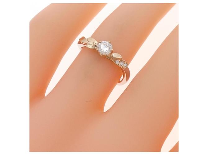 Autre Marque Diamantring Pt950 K18PG Silber - Ansicht 5
