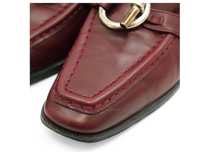 Hermès Mocassino Kelly in pelle Hermes Marrone Bordò - vista 2