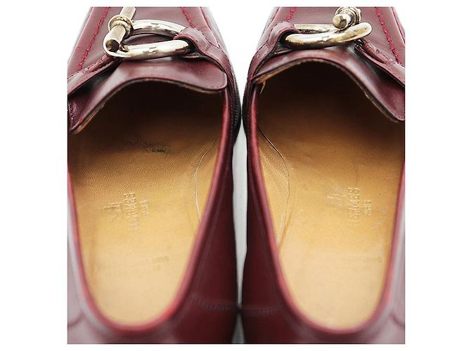 Hermès Mocassino Kelly in pelle Hermes Marrone Bordò - vista 5