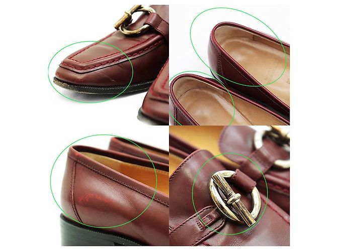 Hermès Mocassino Kelly in pelle Hermes Marrone Bordò - vista 9
