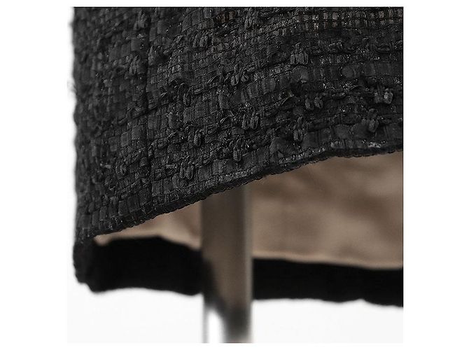 Timeless Falda de tweed y malla Chanel Negro - vista 12