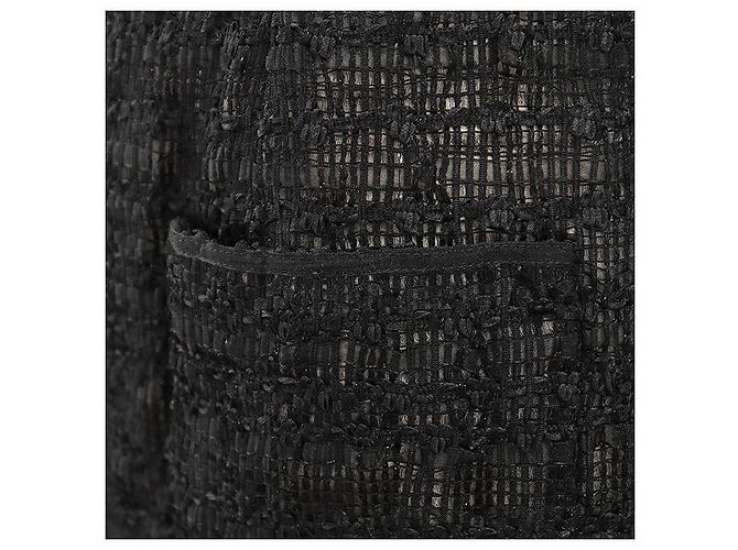 Timeless Falda de tweed y malla Chanel Negro - vista 4