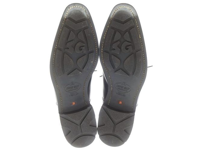 Autre Marque Scarpe stringate in pelle Scotch Grain Nero - vista 3