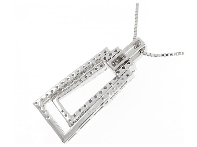 Autre Marque Collana in oro bianco Au750 e diamanti Argento - vista 4