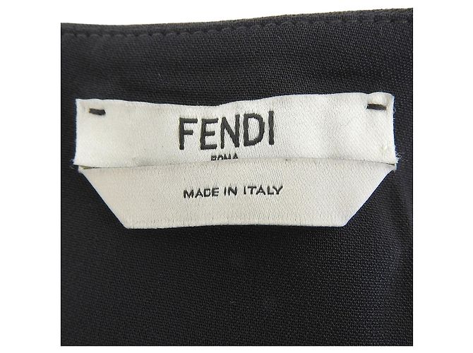 Vestido de visón Fendi Negro - vista 5