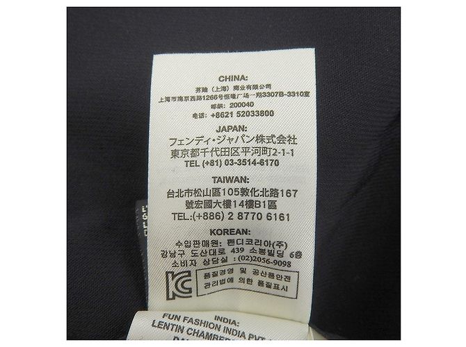 Vestido de visón Fendi Negro - vista 8