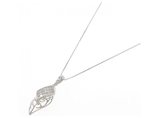 Autre Marque Collana in oro bianco Au750 e diamanti Argento - vista 2