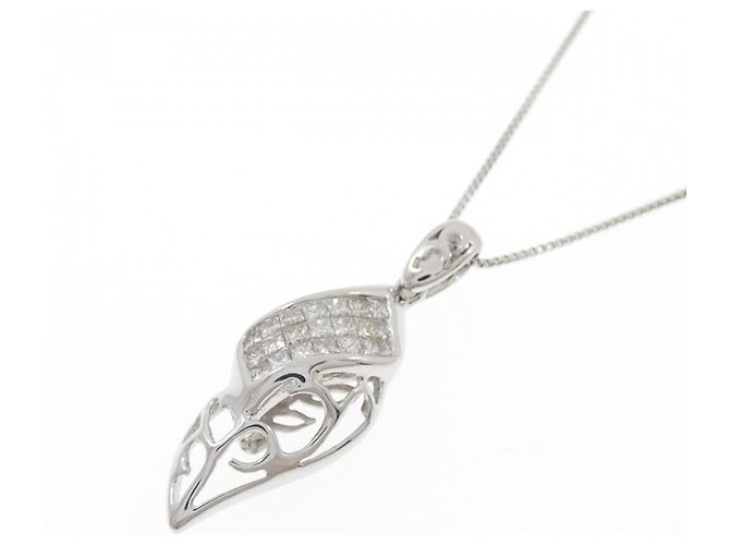 Autre Marque Collana in oro bianco Au750 e diamanti Argento - vista 3