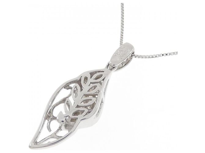 Autre Marque Collana in oro bianco Au750 e diamanti Argento - vista 4