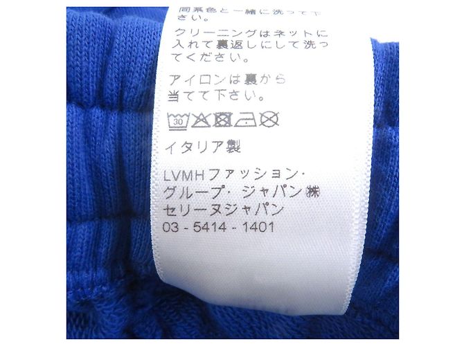 Céline Pantalones de chándal de algodón con estampado de logo Celine Azul - vista 10