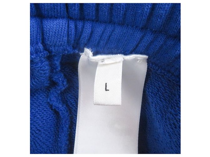 Céline Pantalones de chándal de algodón con estampado de logo Celine Azul - vista 7