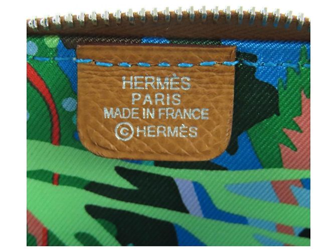 Monedero Hermès Azap Compact Mini en piel Epsom Dorado - vista 8