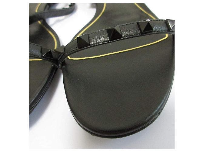 Sandali in pelle Valentino Garavani Rockstud Nero - vista 16