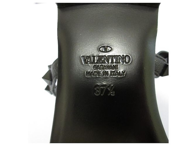 Sandali in pelle Valentino Garavani Rockstud Nero - vista 9